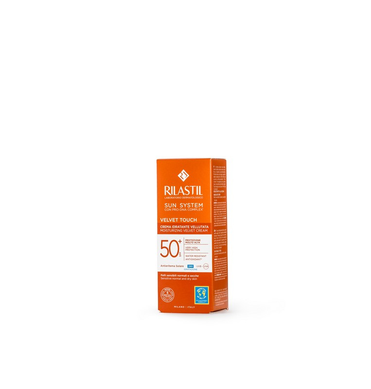 Rilastil Sun System Crema Solare Vellutata Viso SPF50+ 50mL