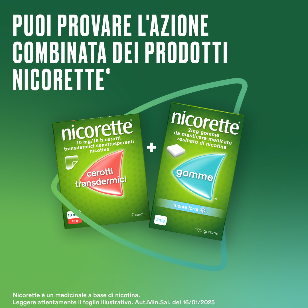 Nicorette Gomme 2 mg Nicotina Menta 105 Gomme Masticabili