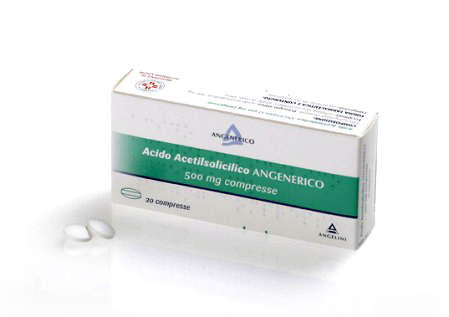 Acido Acetilsalicilico Angenerico 500 mg - 20 compresse [Equivalente Vivin 20 cpr]