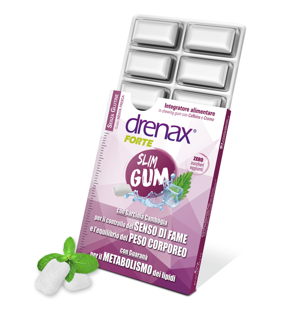Drenax Forte Slim Gum Dimagrante 9 Chewing Gum
