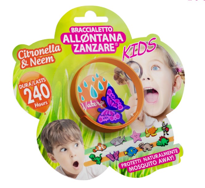 Braccialetto Magic Kids Allontana zanzare anallergico 240 ore