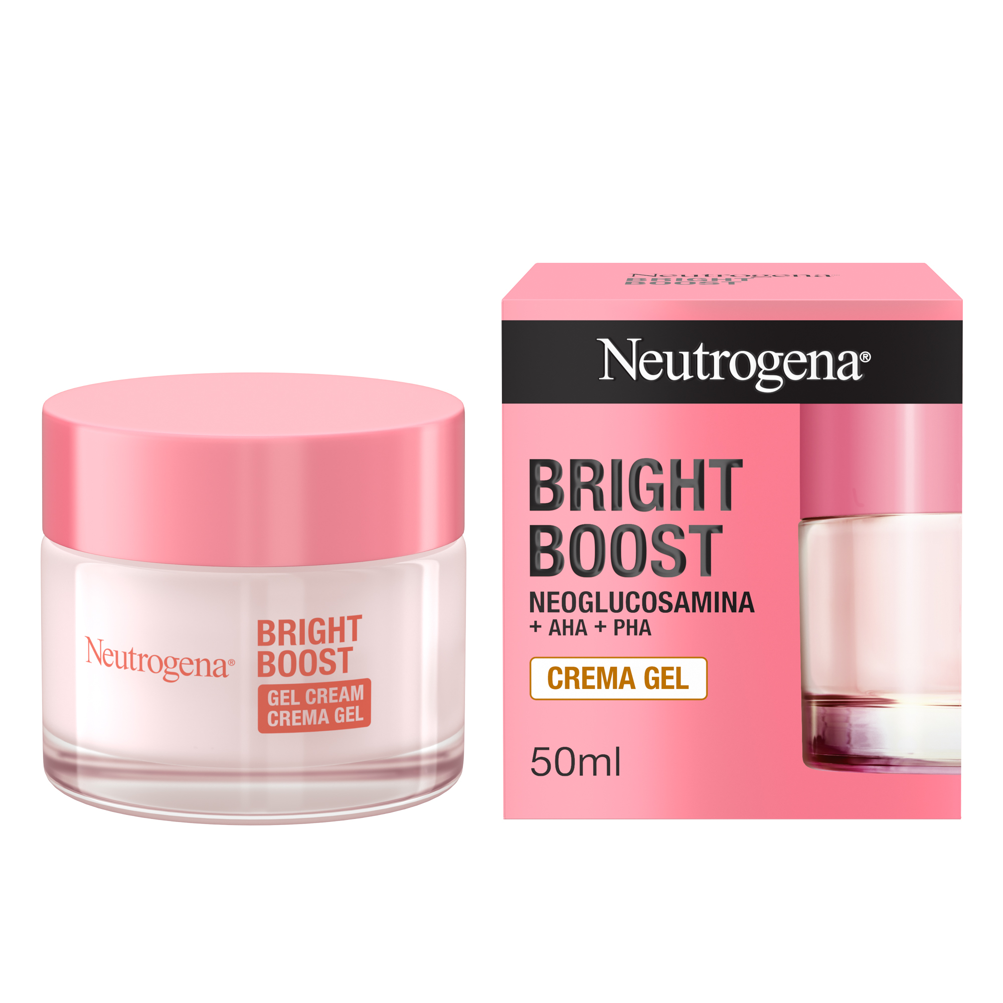 Neutrogena Bright Boost Crema Gel per una pelle più uniforme e luminosa con Neoglucosamina 50 ml