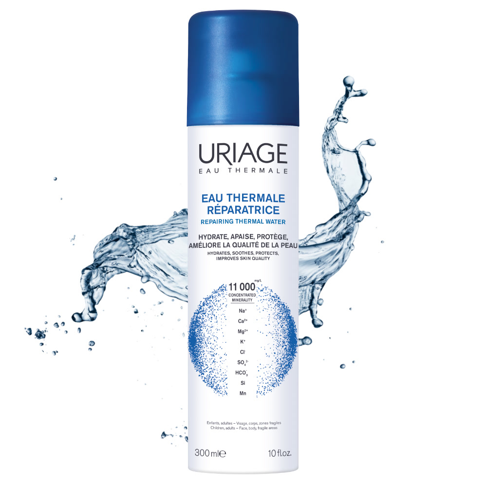 URIAGE EAU THERMALE D'URIAGE Spray fresco, multiuso, per tutta la famiglia. Idrata, lenisce, protegge. 100% pura e naturale - 300ML