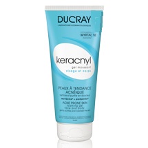 Ducray Keracnyl Gel Detergente Purificante Seboregolatore Per Pelle Grassa e Acneica 200 ml