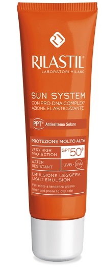 Rilastil Sun System Emulsione Leggera Pelli Miste SPF 50+ Protezione Viso 50 ml