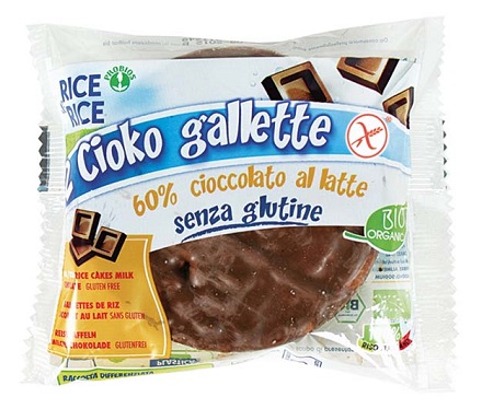 Rice&Rice Cioko Gallette al Cioccolato al Latte Biologiche Senza Glutine