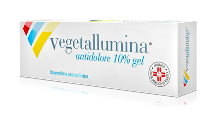 Vegetallumina Antidolore Gel 10% Ibuprofene sale di Lisina 50g