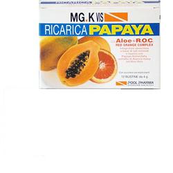 Mg.K Vis Ricarica Papaya Integratore Sistema Immunitario 12 Bustine