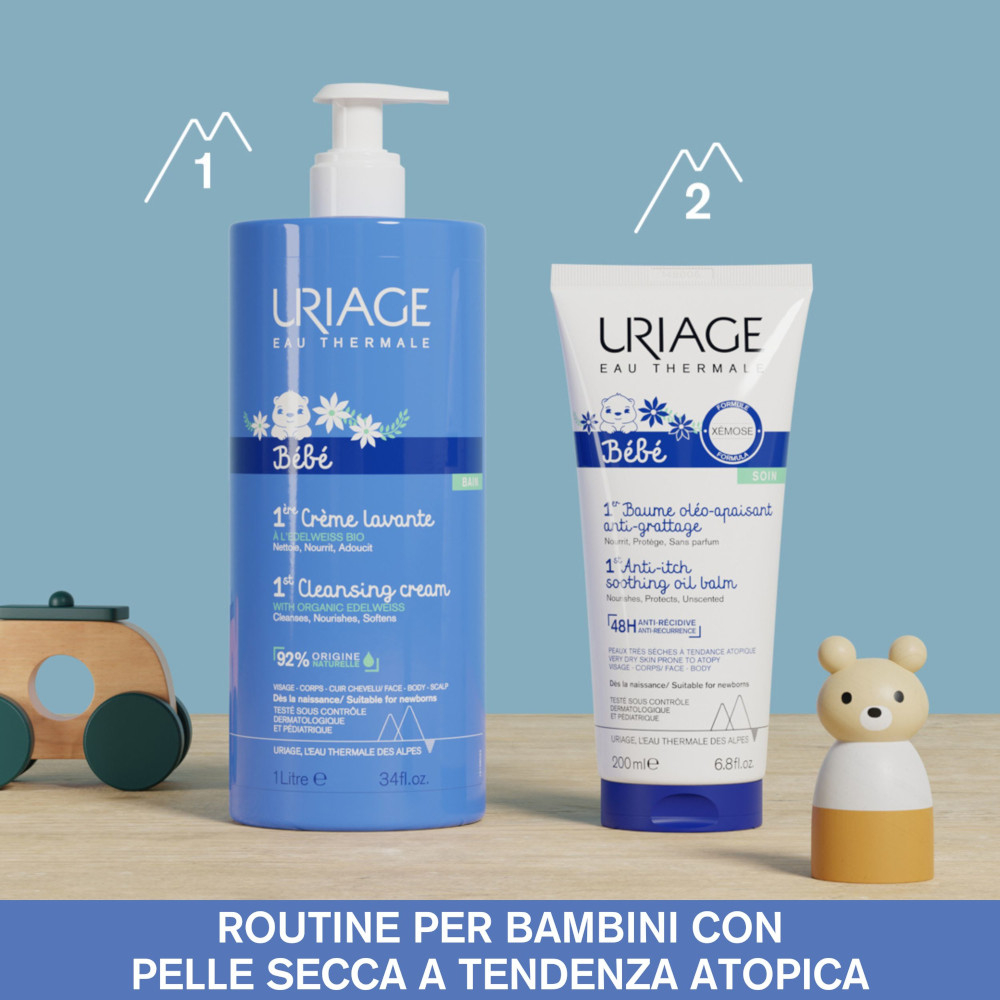 Balsamo olio lenitivo anti-prurito URIAGE per pelle secca soggetta ad eczema atopico 200ml