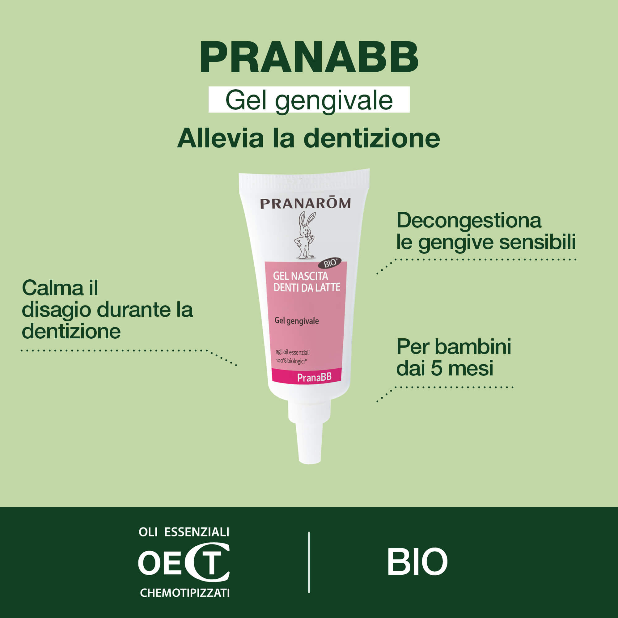 Pranarom PranaBB - Gel Eruzione Denti Da Latte Bio 15 ml
