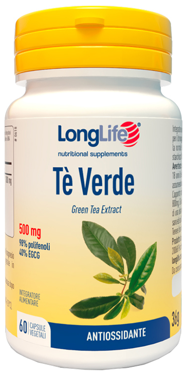 LONGLIFE TE VERDE 60 Cps 500mg