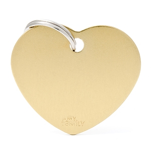 MY FAMILY MEDAGLIETTA CUORE (L) ALLUMINIO DORATO (REF. MFB68)