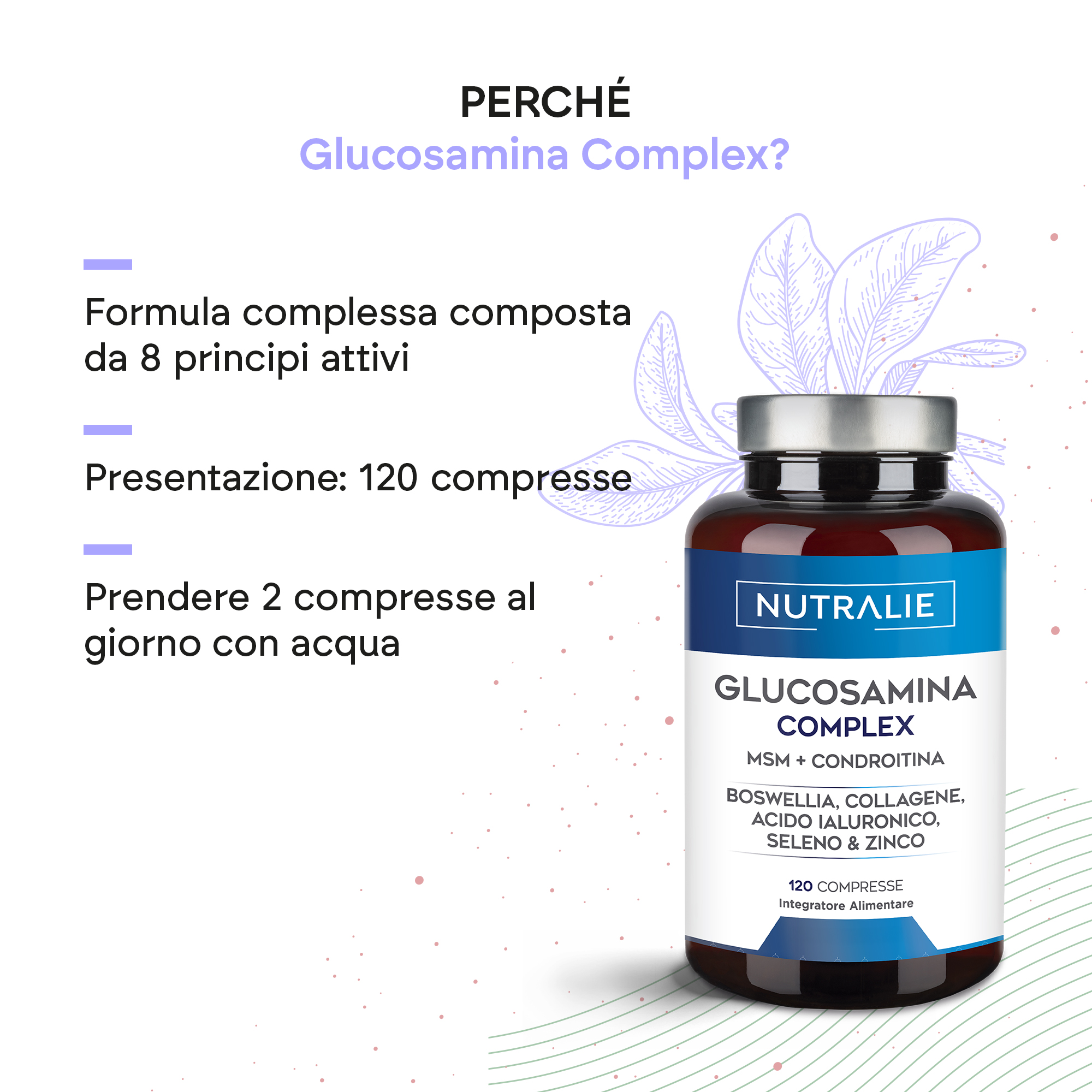 Nutralie Glucosamina Complex 120 Capsule - Integratore Per Le Articolazioni