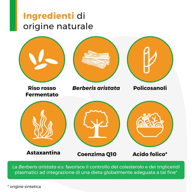 ArmoLipid Plus - Integratore per il colesterolo - 30 compresse - Confezione Italiana Originale