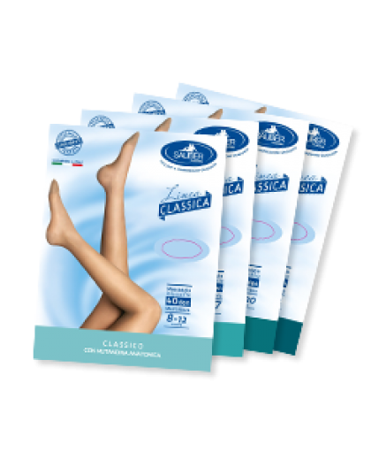 Sauber Linea Classica Collant in Maglia Liscia 100 Den Colore Nero Taglia 3