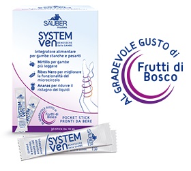 Sauber System Ven Integratore Benessere delle Gambe 30 stick