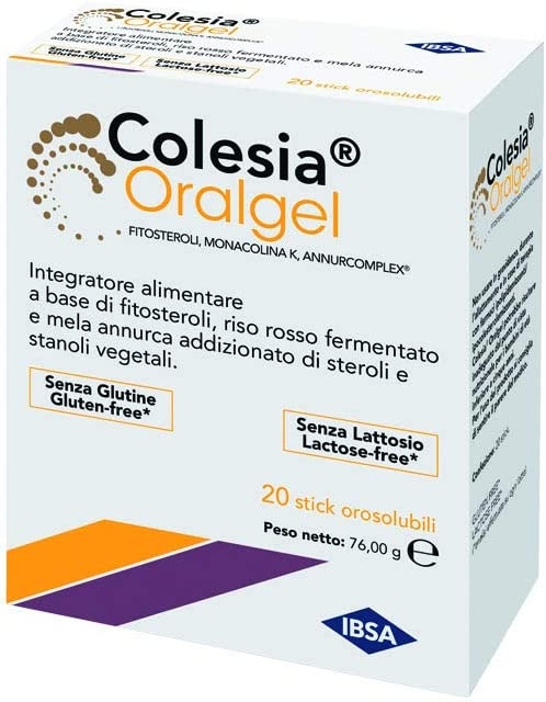 Colesia Oralgel - Integratore per il Colesterolo - 20 Stick
