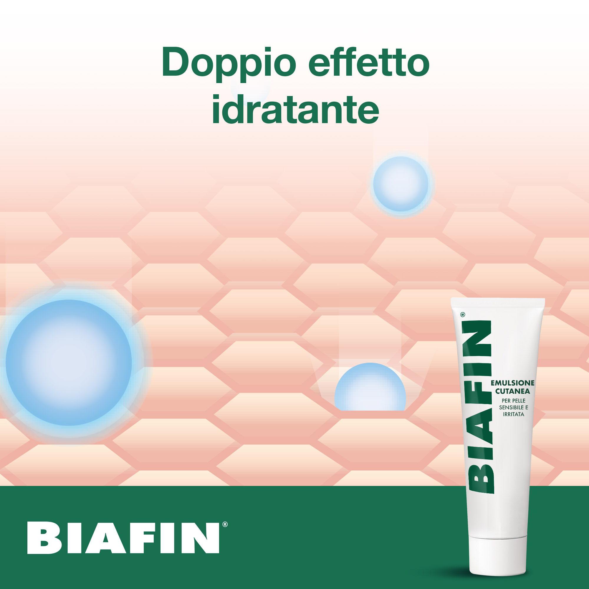 Biafin Emulsione Cutanea Idratante Lenitiva 100 ml, Crema scottature e pelle sensibile e irritata