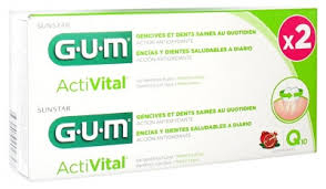 Gum Activital Dentifricio Gel Igiene Orale Pacco Doppio 2 x 75 ml