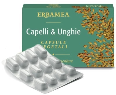 Erbamea Capelli & Unghie 24 capsule vegetali