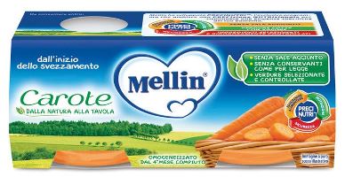 Mellin Omogeneizzato di Carote 2 x 80 g