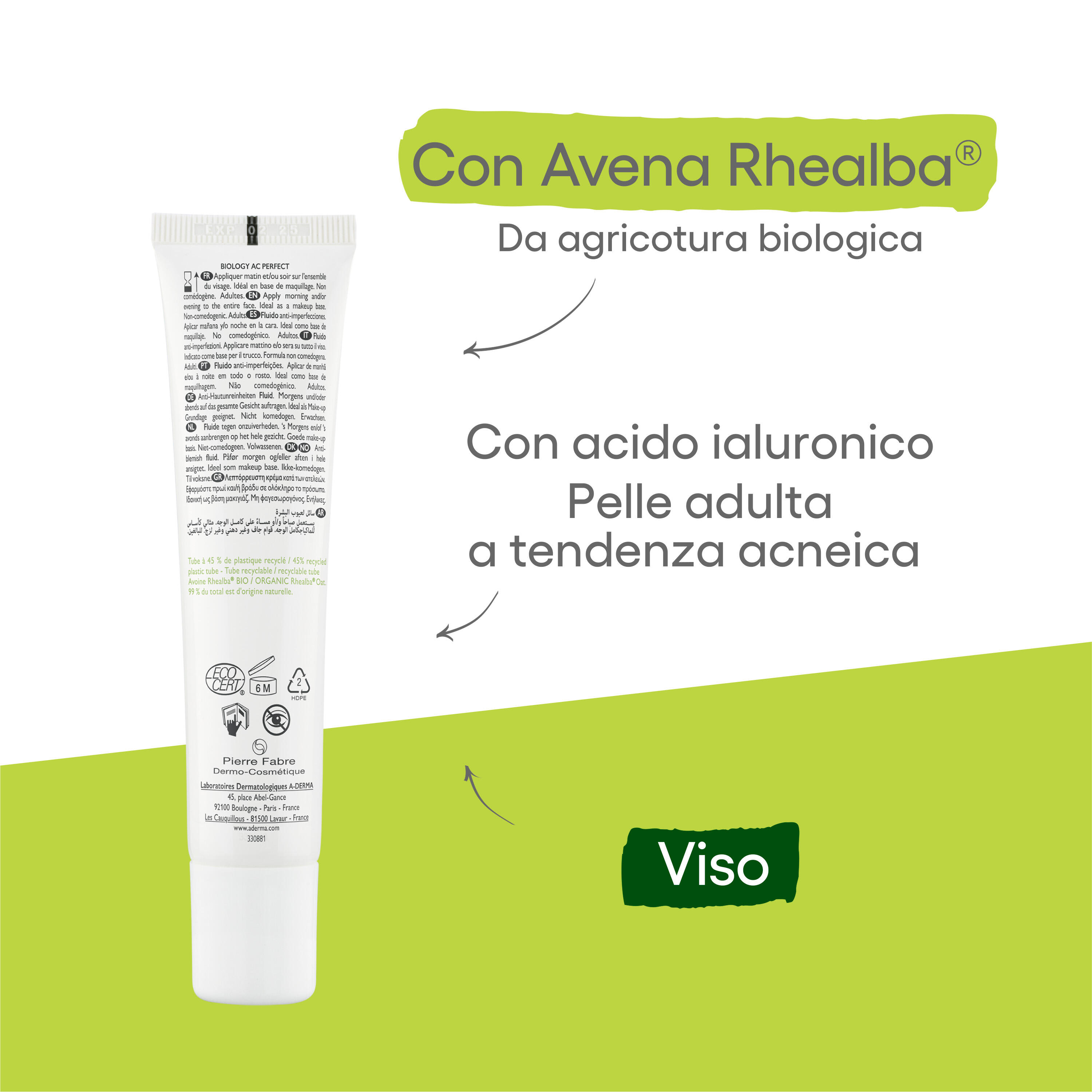 A-Derma - Biology AC Perfect Fluido Anti-Imperfezioni Per Pelle Acneica 40 ml