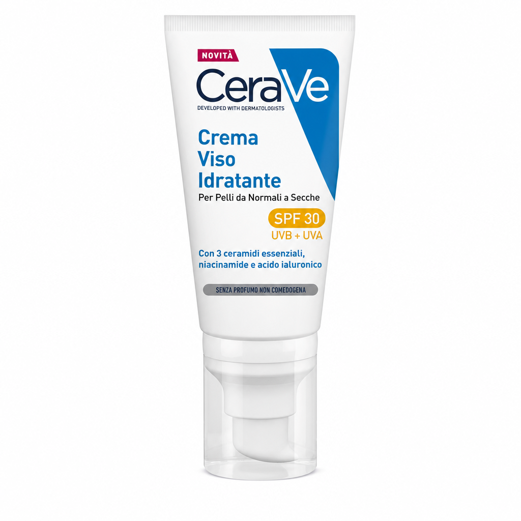 CeraVe Crema Viso Idratante SPF30 24 ore con acido ialuronico 52 ml