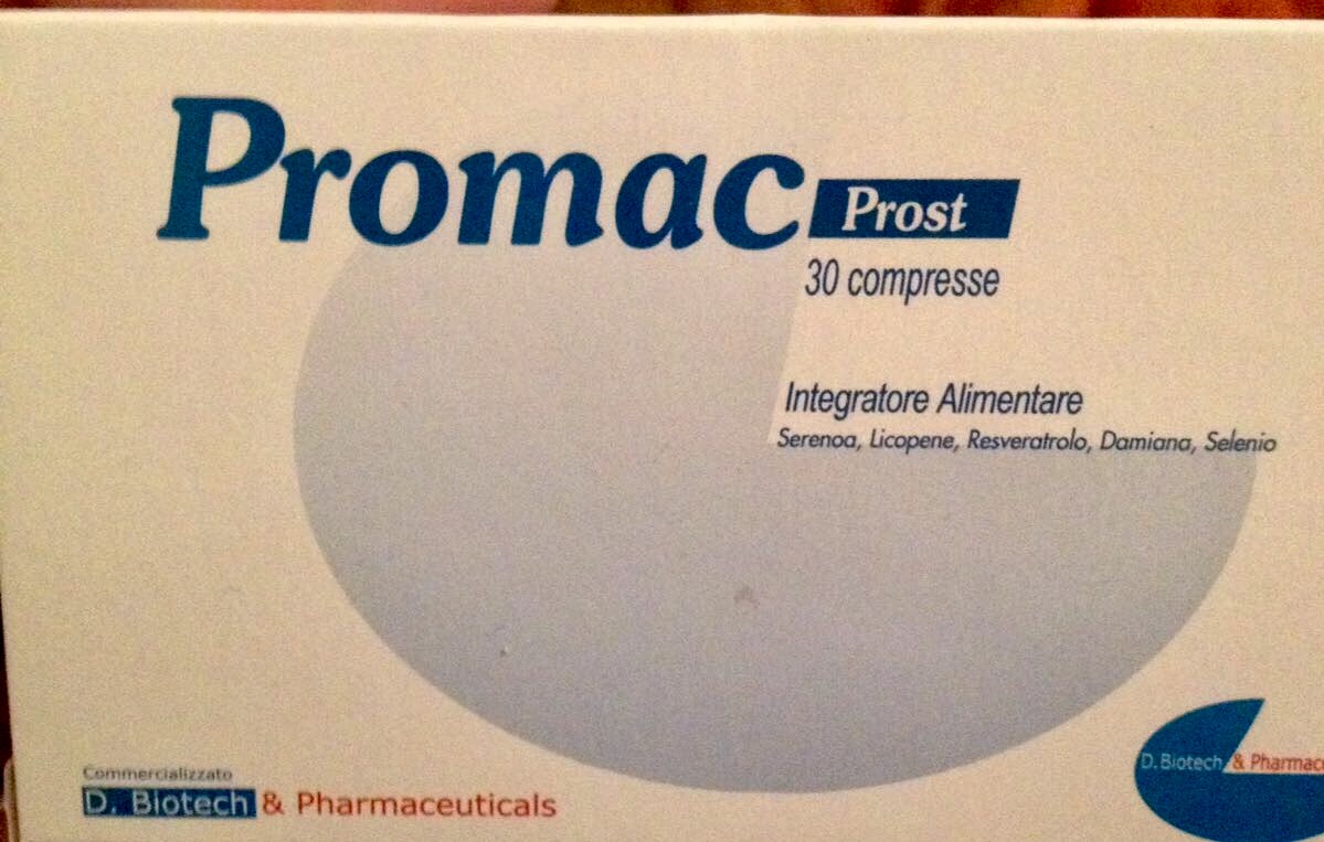Promac Prost Integratore Funzionalità della Prostata 30 Compresse