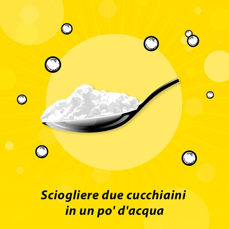 Citrosodina Granulato Effervescente, con Sodio Bicarbonato e Acido Citrico, Digestivo contro Pesantezza di Stomaco, Gusto Limone, 150 gr