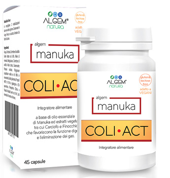 Algem Manuka Coli-Act Integratore Gastrointestinale 45 Capsule