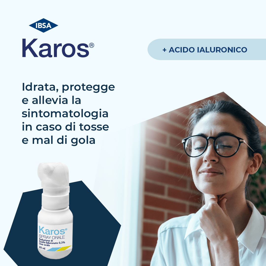 Karos Spray Orale 0,3% Infiammazione Gola 20 ml