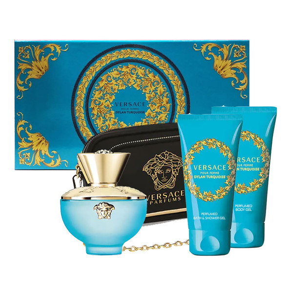 VERSACE KIT TURQ D EDT100+SG100+LOT