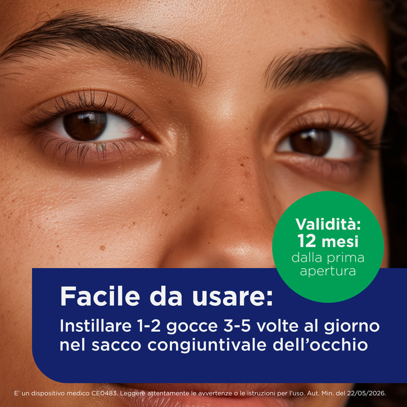 Bepanthenol Collirio 10 ml - Trattamento Idratante Per Occhi Secchi