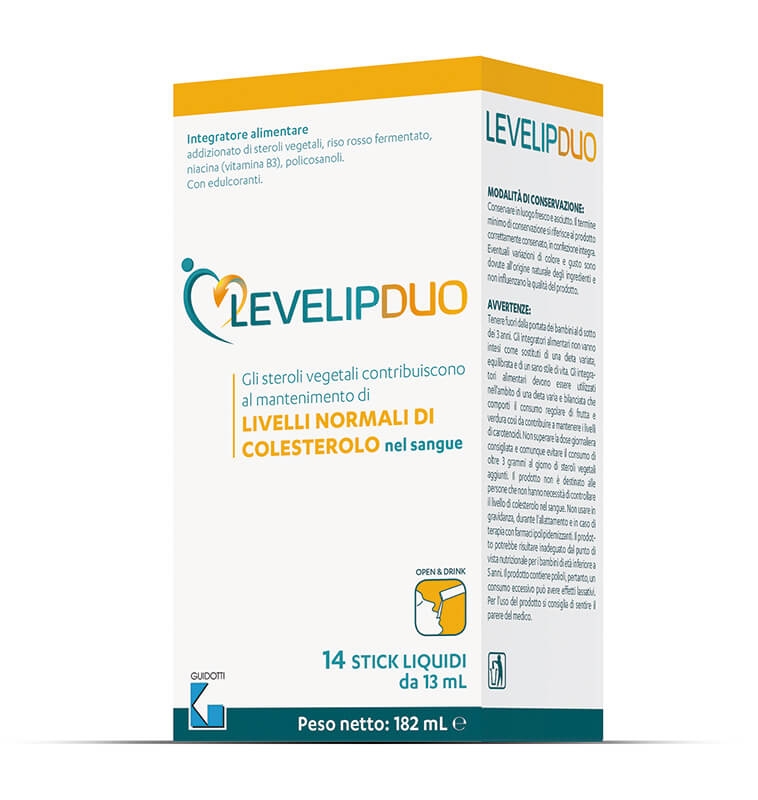 LEVELIPDUO Integratore per il colesterolo 14STICK LIQUIDI