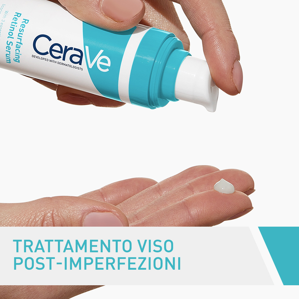 CeraVe Siero Anti-Segni con Retinolo, Riduce le imperfezioni e illumina la pelle, aiutando a ripristinare la funzione protettiva della barriera della pelle 30 ml
