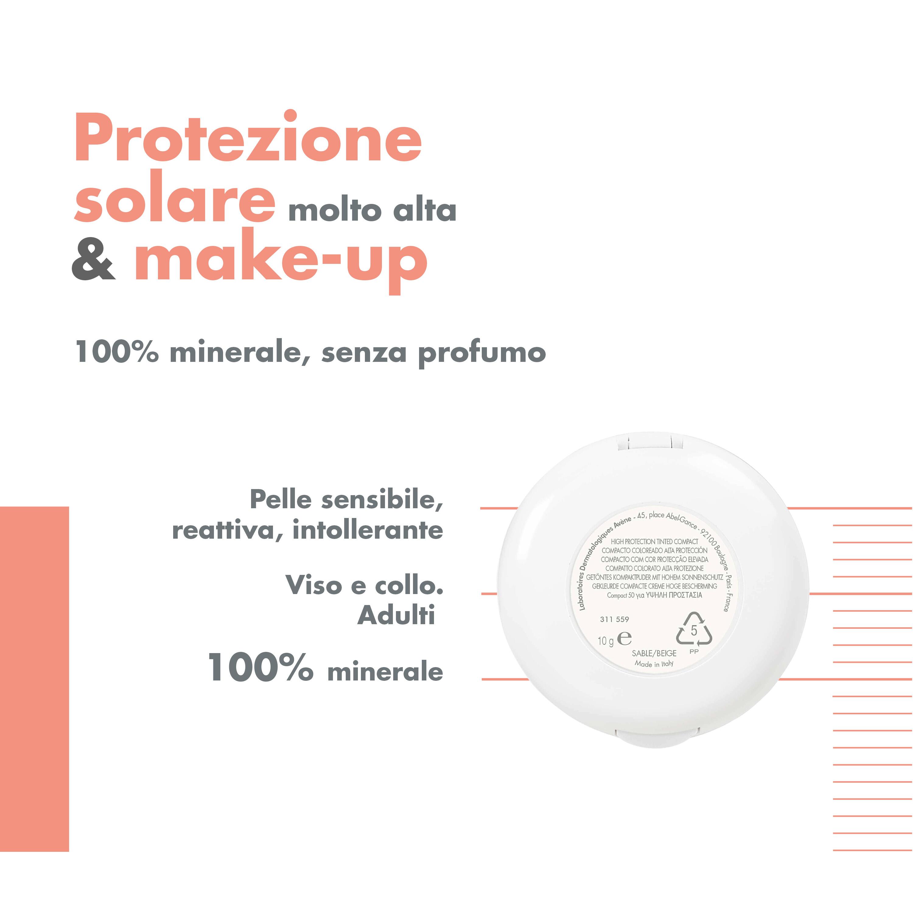 Avène - Fondotinta Compatto Colorato SPF50 Beige 10 gr