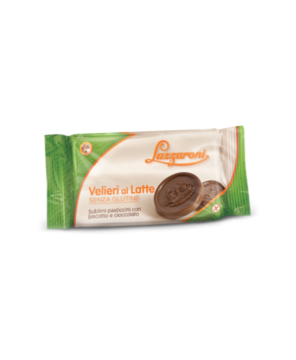 Lazzaroni Velieri Pasticcini Con Biscotto E Cioccolato Al Latte Senza Glutine 100 g