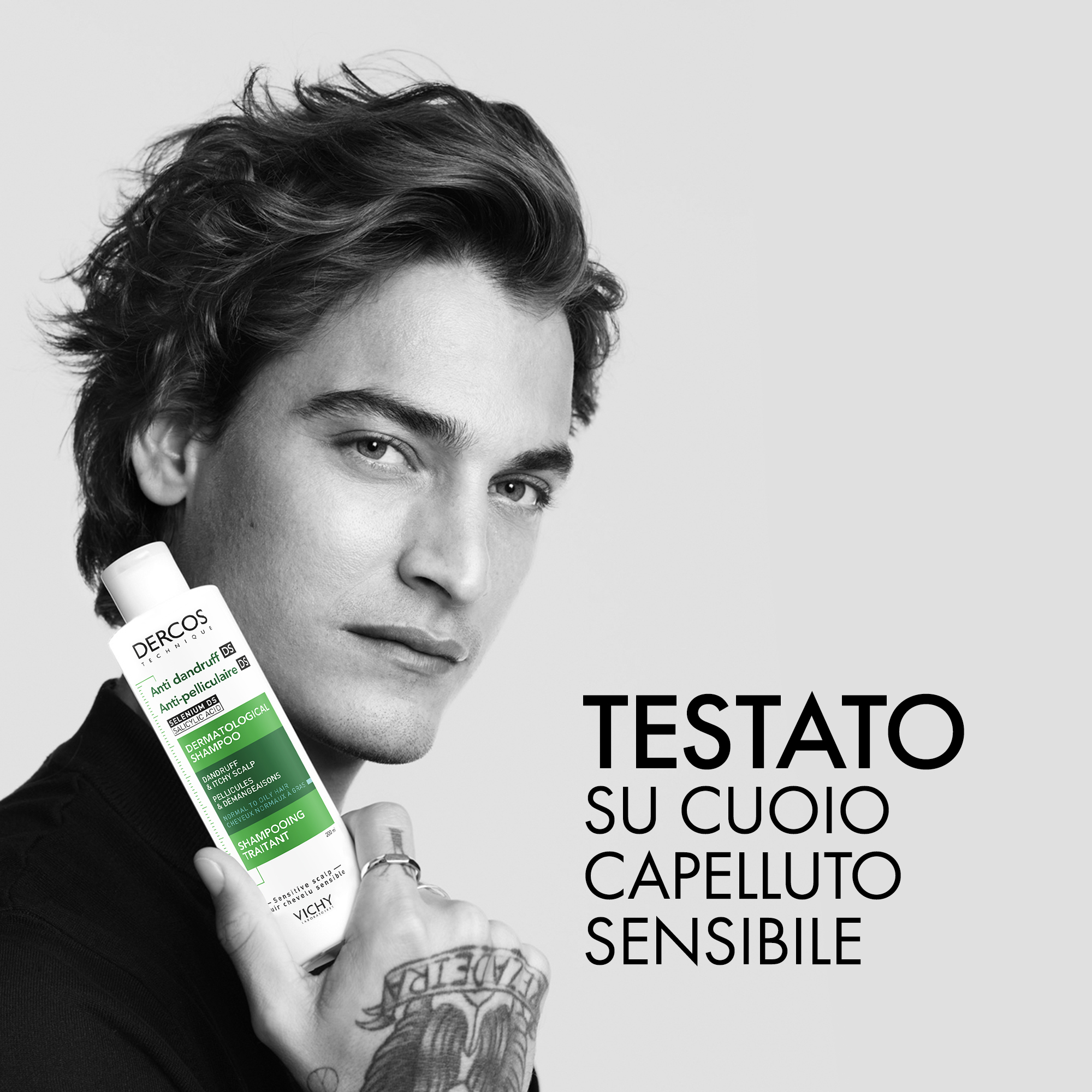 Vichy Dercos Shampoo trattante Anti-forfora DS per capelli da normali a grassi 200 ml