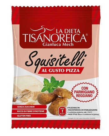 Tisanoreica 2 Squisitelli con Parmigiano Reggiano al gusto pizza 30g