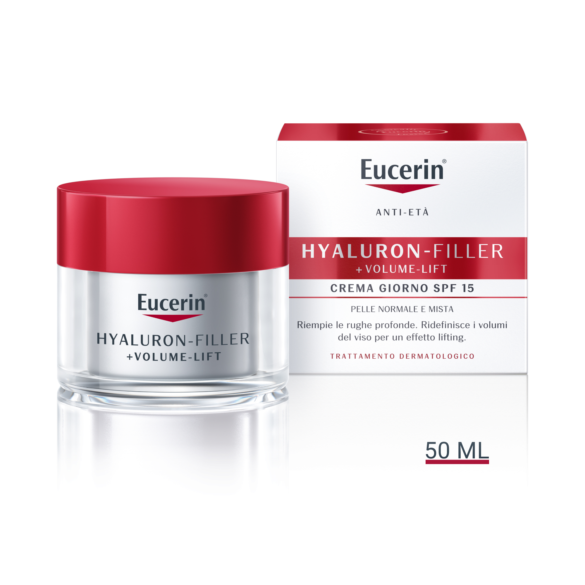 Eucerin Hyaluron-Filler Volume crema Giorno pelle mista 50mL