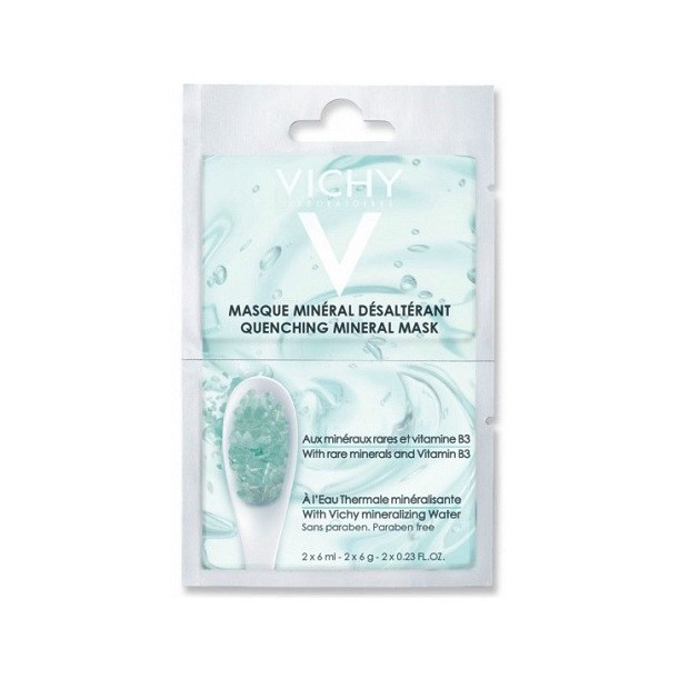 Vichy Maschera Minerale Dissetante Lenitiva Viso 2x6ml