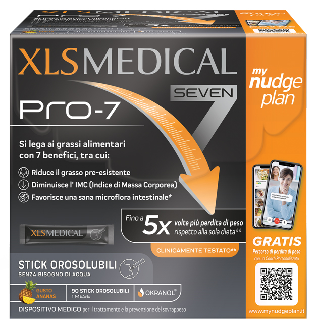 XLS Medical Pro 7 Perdita e controllo del peso 90 stick orosolubili