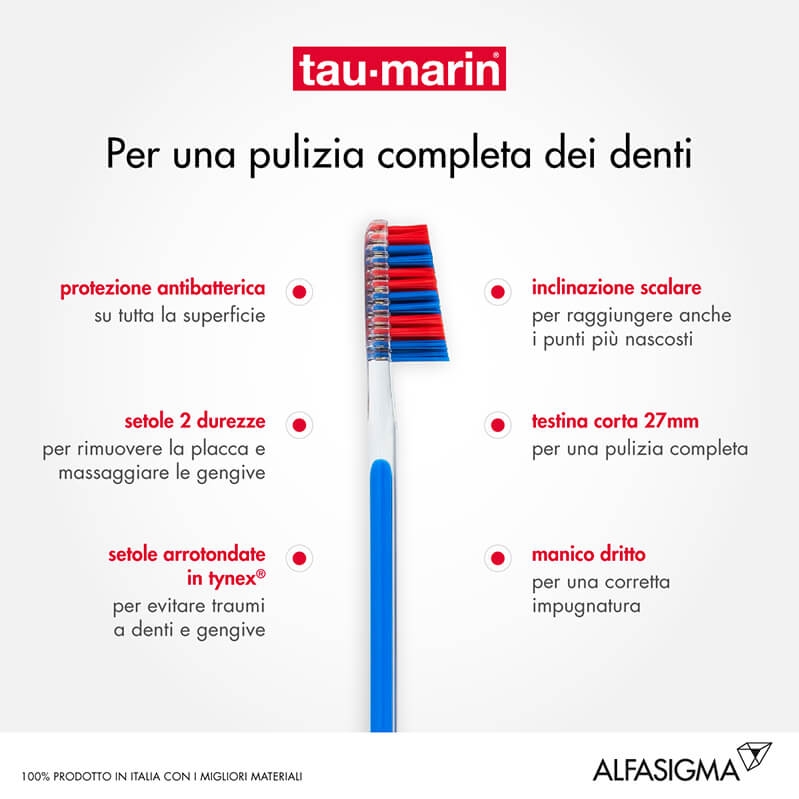 Tau-Marin Spazzolino Professional 27 Setole Dure Testina Piccola