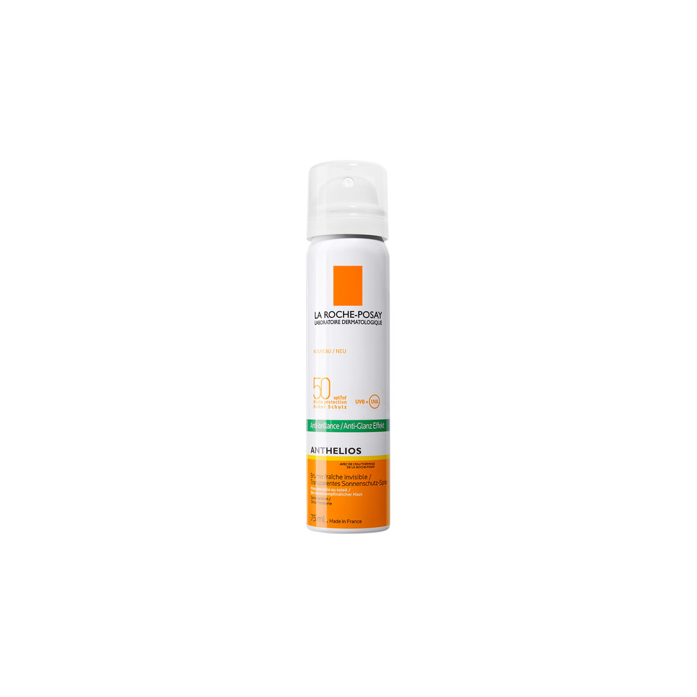 La Roche-Posay Anthelios Spray Viso Invisibile SPF 50+ 75 ml. Protezione solare viso opacizzante.