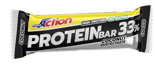 ProAction Protein Bar 33% Barrette Proteica Gusto Cocco Con Cacao 50 g