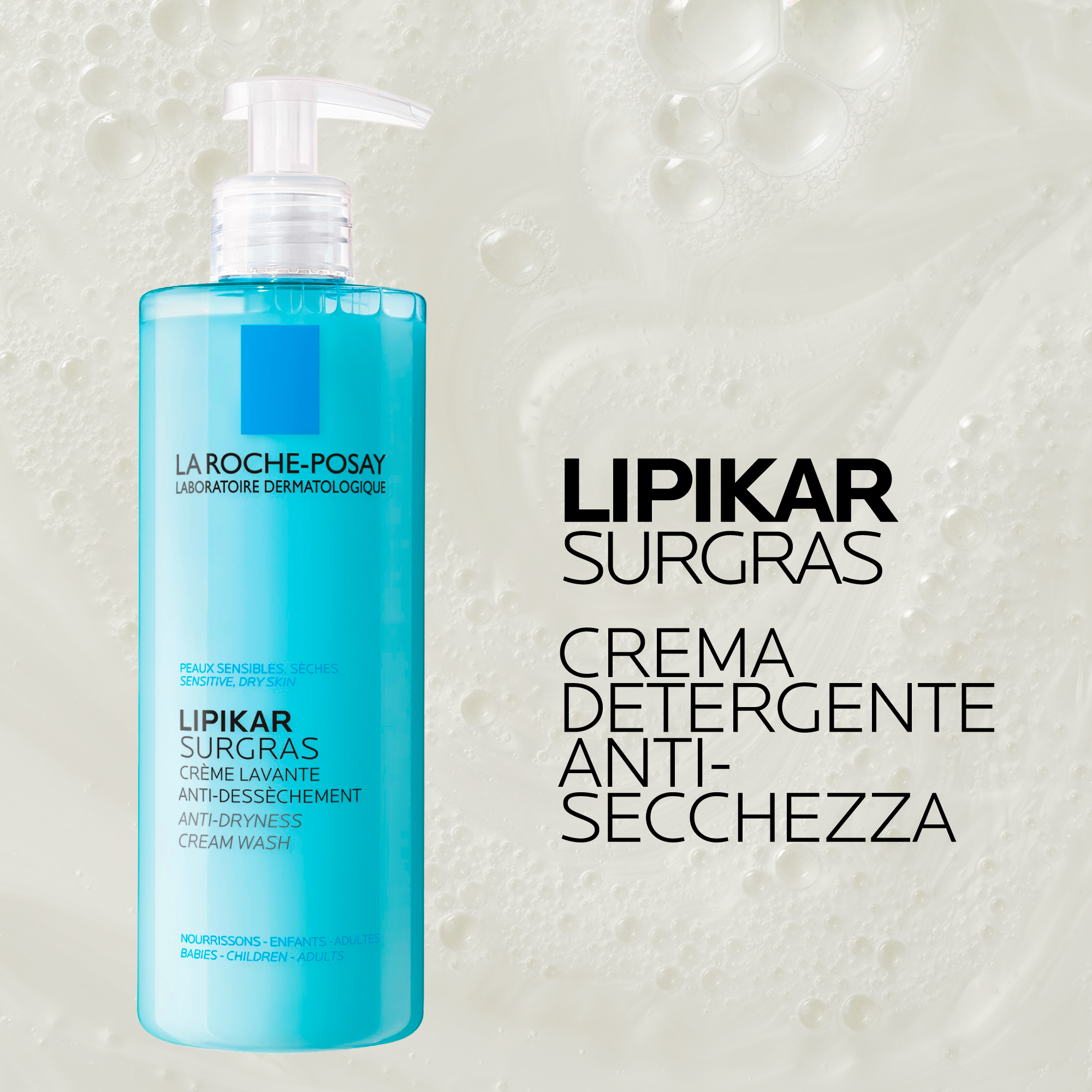 La Roche-Posay Lipikar - Surgras Doccia-Crema Detergente Relipidante Anti-Secchezza 400 ml