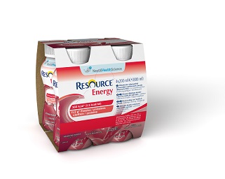 Resource Energy Fragola Lampone Bevanda Ipercalorica Iperproteica 4x200 ml