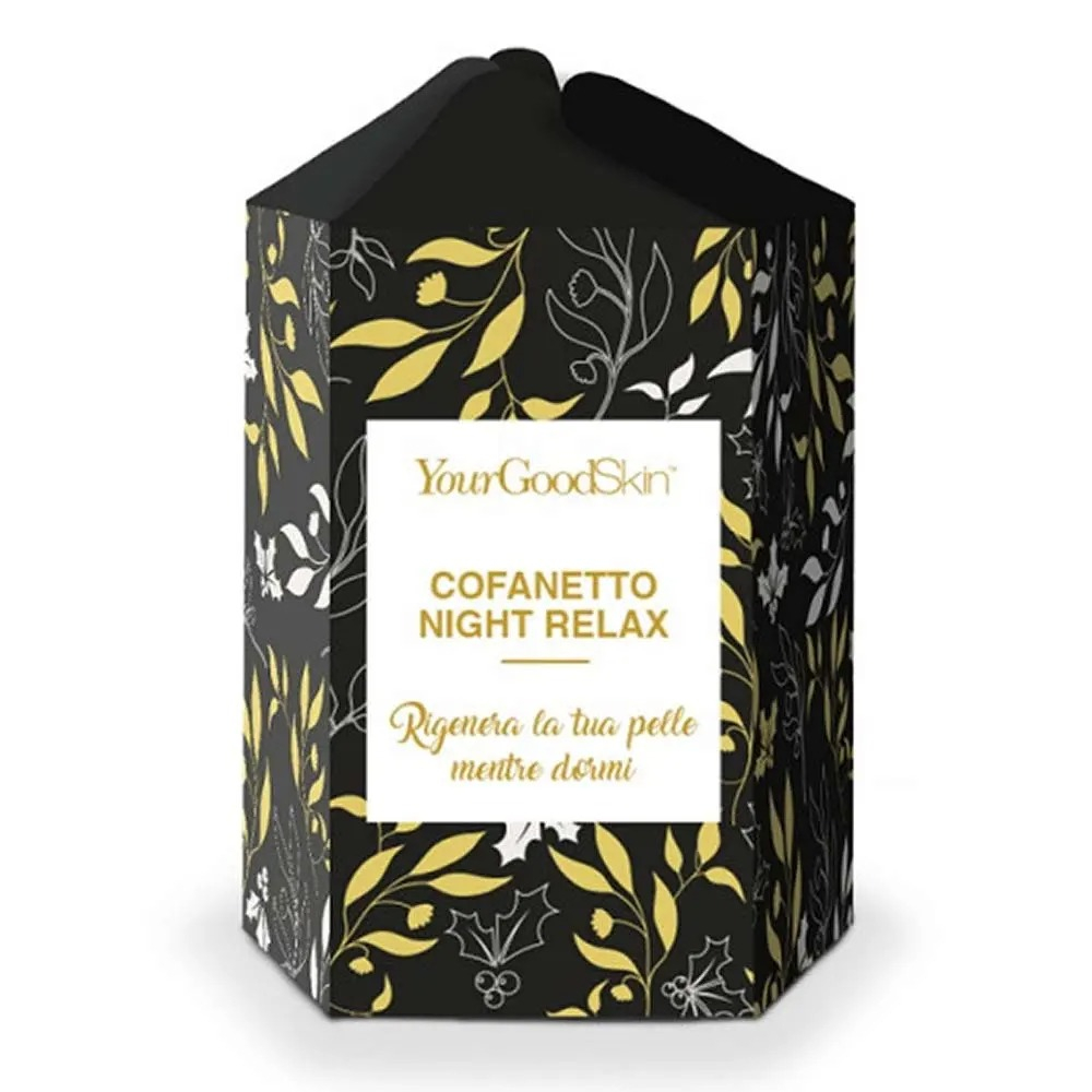 YourGoodSkin Cofanetto Night Relax Detergente + Cica Notte + Crema + Candela