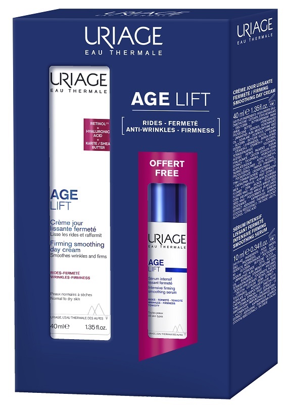 Age Lift Crema Levigante + Siero Levigante Uriage 1 Kit - Promo