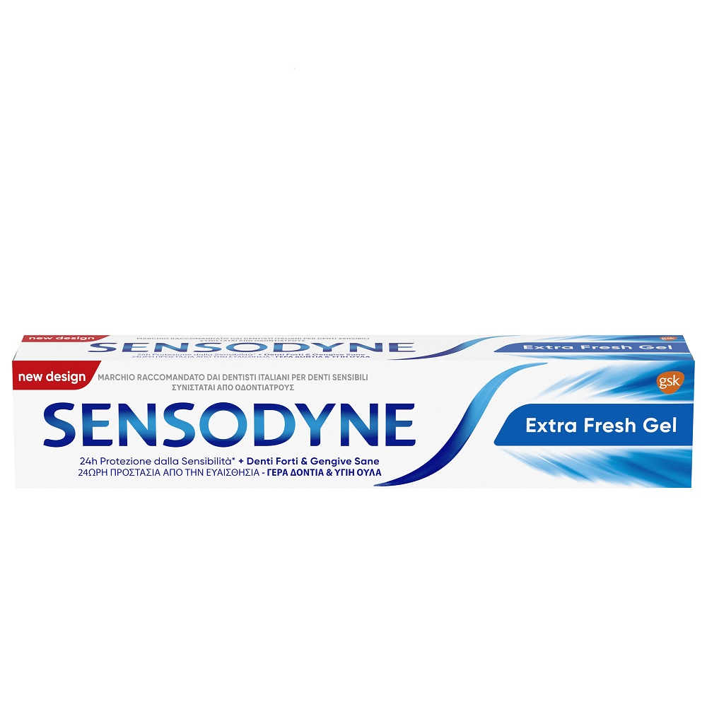 Sensodyne Extra Fresh Gel Dentifricio Denti Sensibili Igiene Dentale Denti Forti e Gengive Sane 75ml